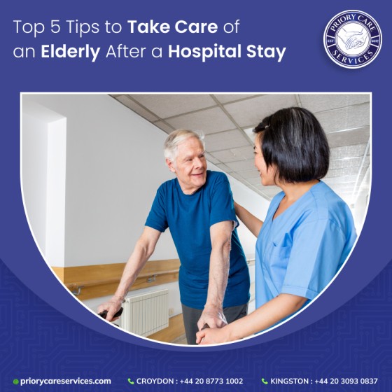 Top 5 Tips to Take Care of an Elderly After a Hospital Stay